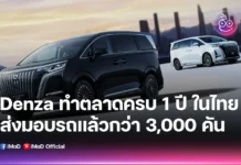 Denza กับความสำเร็จครั้งล่าสุด ทำตลาดครบ 1 ปีในไทย พร้อมยอดส่งมอบรถยนต์กว่า 3,000 คัน